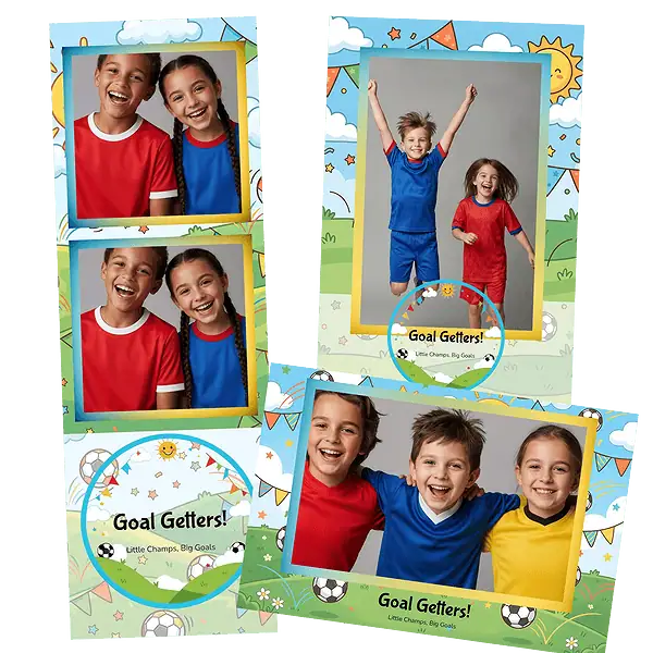 Design photobooth Kids Soccer Party