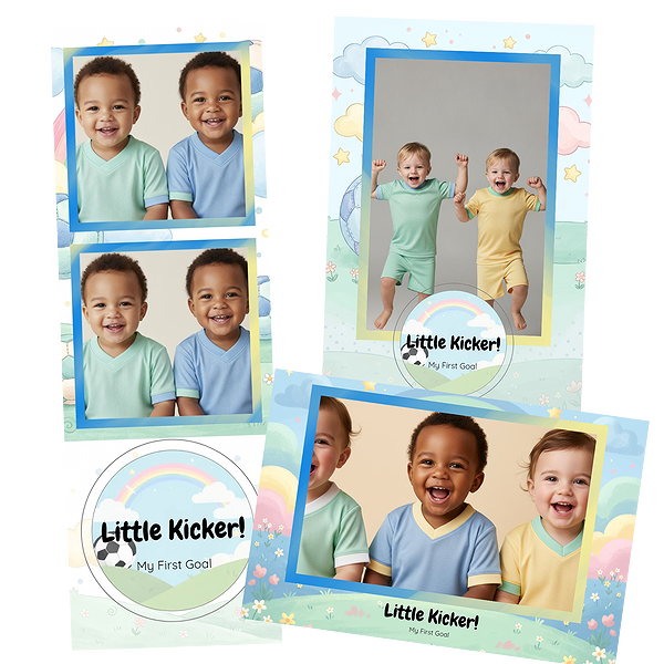 Design photobooth Little Kickers First Goal