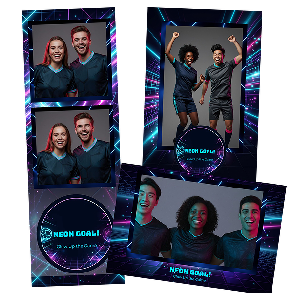 Design photobooth Neon Glow Goal