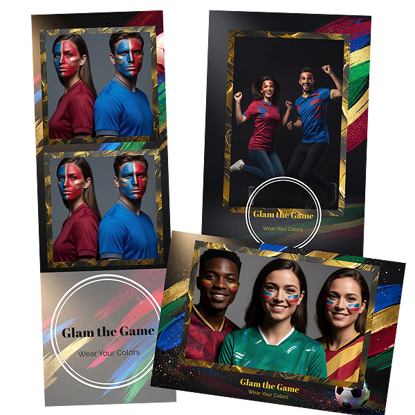 Design photobooth Team Colors Glam