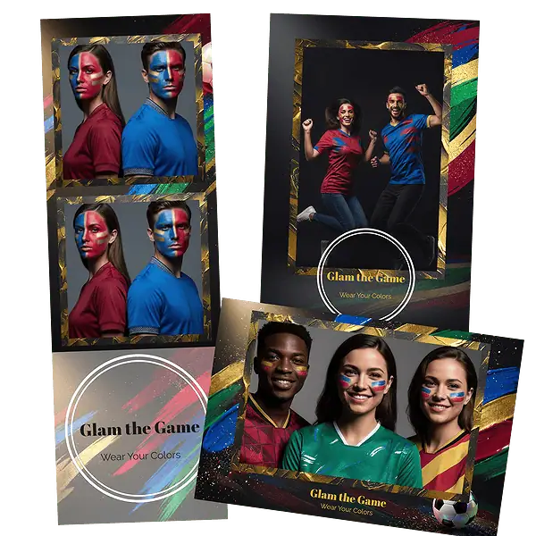 Design photobooth Team Colors Glam