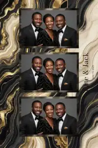 Mariage luxueux en agate noire et or - Vivabox 5