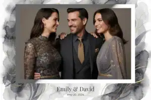 Mariage aquarelle gris anthracite - Vivabox 3