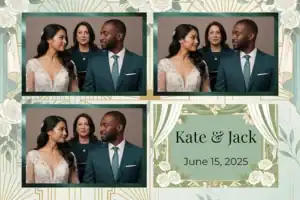 Mariage art déco bleu sarcelle - Vivabox 4