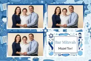 Bar Mitzvah bleue avec Torah - Vivabox 4