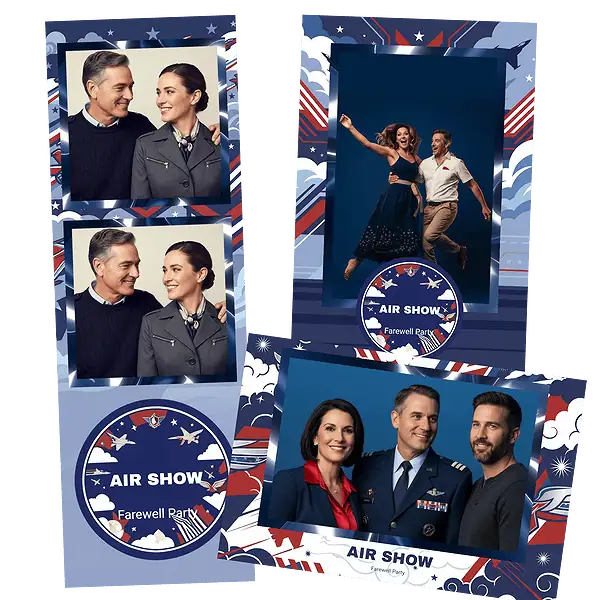 Design photobooth Military Fighter Jet Aviation pour Vivabox et Miroir