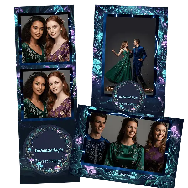 Design photobooth Mystical Enchanted Forest pour Vivabox et Miroir