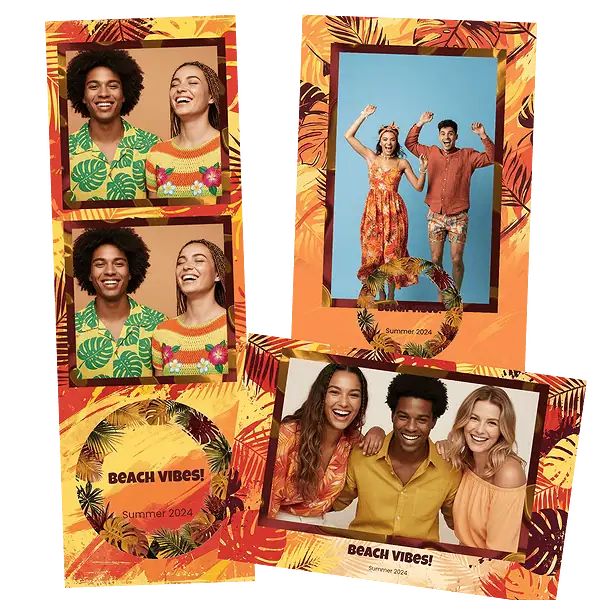 Design photobooth Tropical Summer Festival pour Vivabox et Miroir