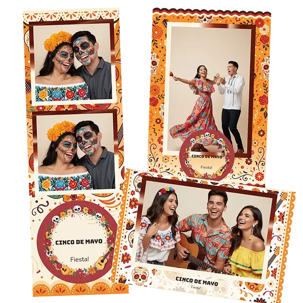 Design photobooth Cinco De Mayo Fiesta 2 pour Vivabox et Miroir