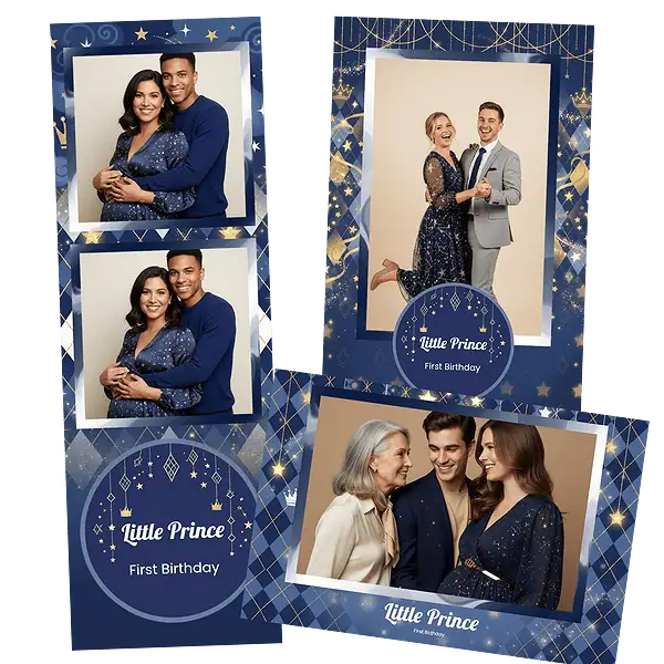 Design photobooth Royal Navy Little Prince pour Vivabox et Miroir