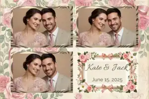 Mariage romantique sur parchemin fleuri - Vivabox 4