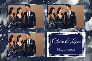 Mariage bleu marine aux touches argentées - Vivabox 4