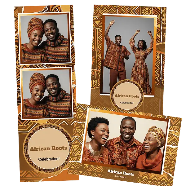 Design photobooth African Roots Cultural Celebration pour Vivabox et Miroir