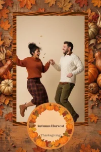 Variante format portrait 4x6, 1 photo et orientation portrait du design photobooth Rustic Autumn Harvest pour Miroir Magique