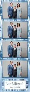 Bar Mitzvah aux rayures bleues aquarellées - Vivabox 2