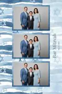Bar Mitzvah aux rayures bleues aquarellées - Vivabox 5