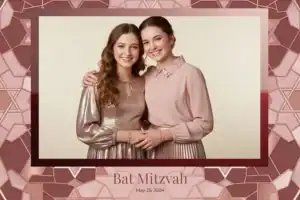Bat mitzvah géométrique à l’or rose - Vivabox 3