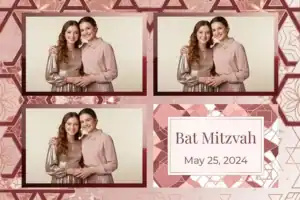 Bat mitzvah géométrique à l’or rose - Vivabox 4