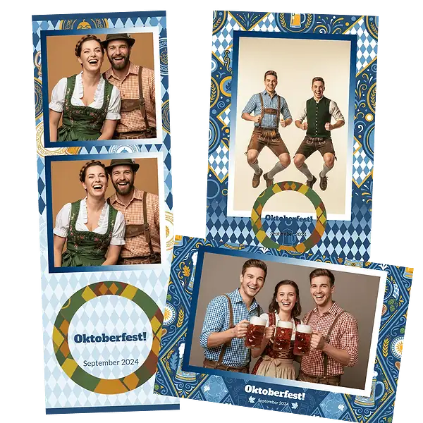 Design photobooth Oktoberfest Bavarian Celebration pour Vivabox et Miroir