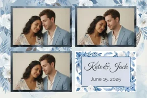 Mariage floral bleu à l’aquarelle - Vivabox 4