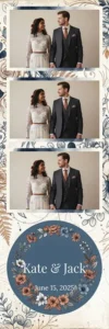 Mariage botanique bleu vintage - Vivabox 1