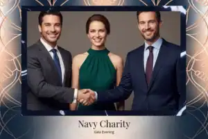 Gala caritatif bleu marine - Vivabox 3