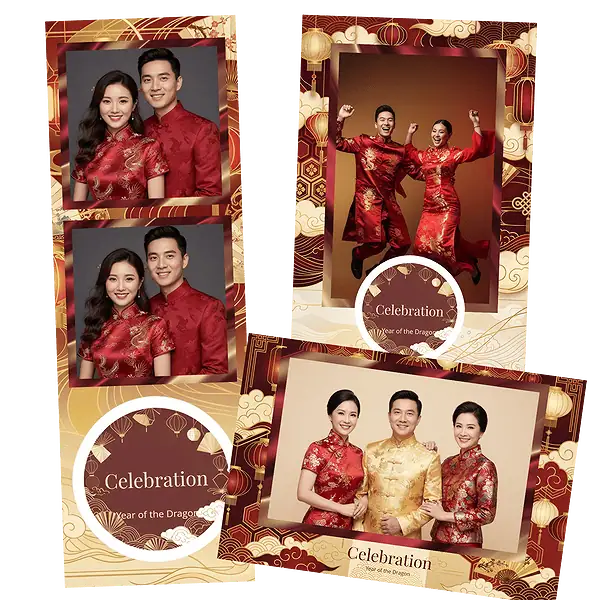 Design photobooth Traditional Chinese Celebration pour Vivabox et Miroir