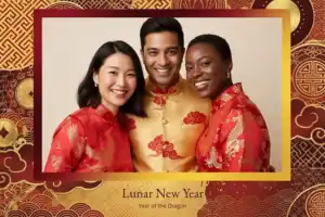 Nouvel An lunaire traditionnel rouge et or - Vivabox 3