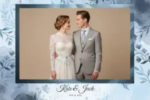 Mariage aux hirondelles bleues à l’aquarelle - Vivabox 3