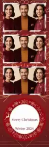 Noël rouge et or dessiné au trait - Vivabox 1