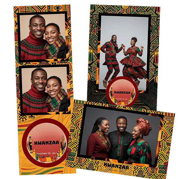 Design photobooth Traditional Kwanzaa Heritage pour Vivabox et Miroir