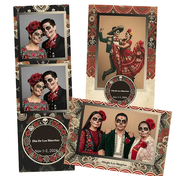 Design photobooth Vintage Dia De Los Muertos pour Vivabox et Miroir