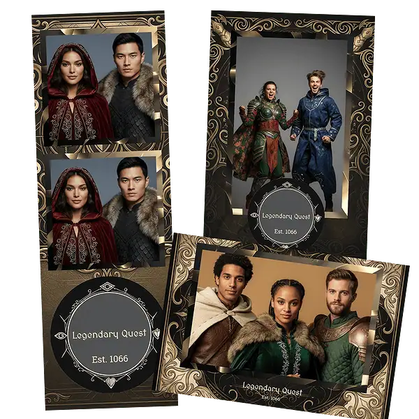 Design photobooth Mythic Rpg Card pour Vivabox et Miroir