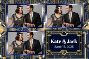 Mariage Art déco bleu marine et or - Vivabox 4