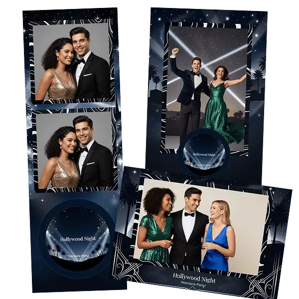 Design photobooth Hollywood Hills Night pour Vivabox et Miroir