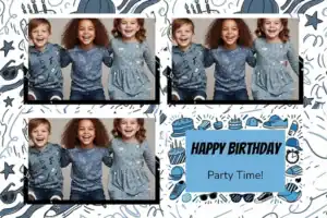 Anniversaire illustré bleu - Vivabox 4