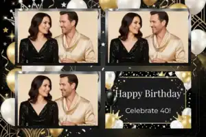 Anniversaire chic noir et or - Vivabox 4