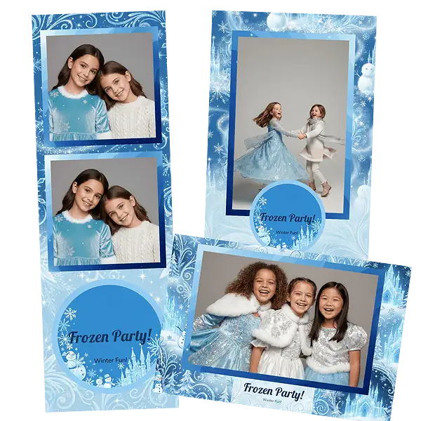 Design photobooth Frozen Winter Wonderland pour Vivabox et Miroir