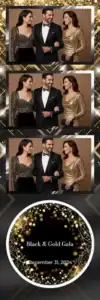 Gala chic noir et or - Vivabox 1