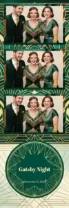 Gatsby art déco vert émeraude - Vivabox 1