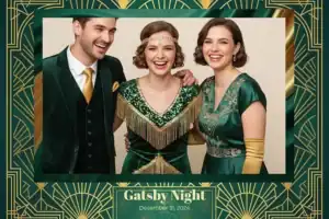 Gatsby art déco vert émeraude - Vivabox 3