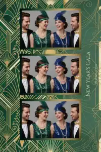 Réveillon art déco vert émeraude - Vivabox 5