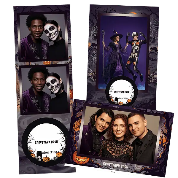 Design photobooth Haunted Graveyard Night pour Vivabox et Miroir