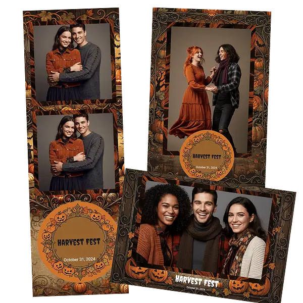 Design photobooth Harvest Farm Halloween pour Vivabox et Miroir