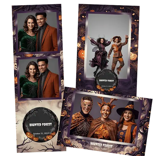 Design photobooth Haunted Forest Pumpkin pour Vivabox et Miroir