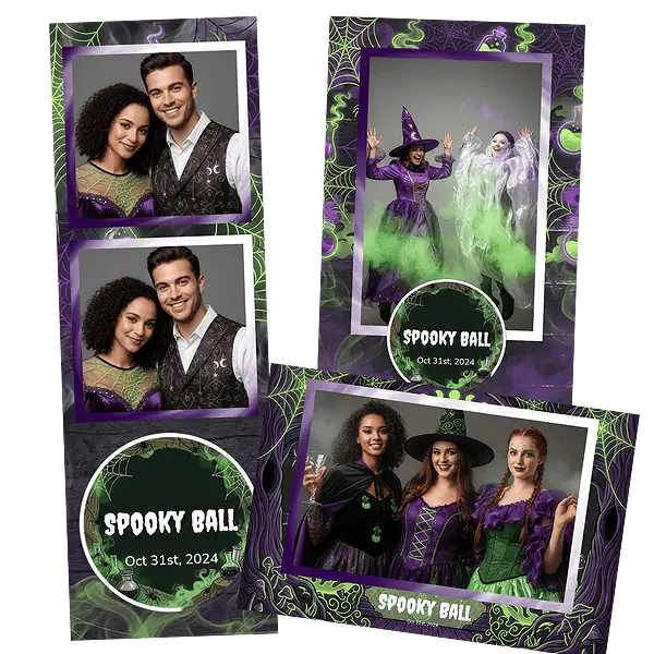 Design photobooth Spooky Witches Ball pour Vivabox et Miroir