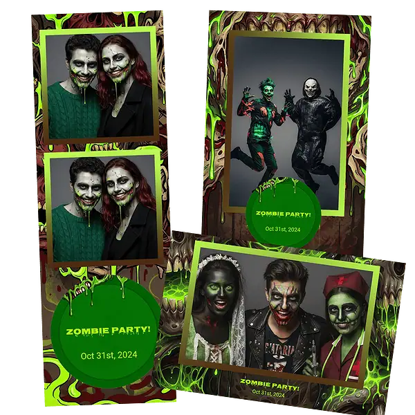 Design photobooth Spooky Zombie Mouth pour Vivabox et Miroir