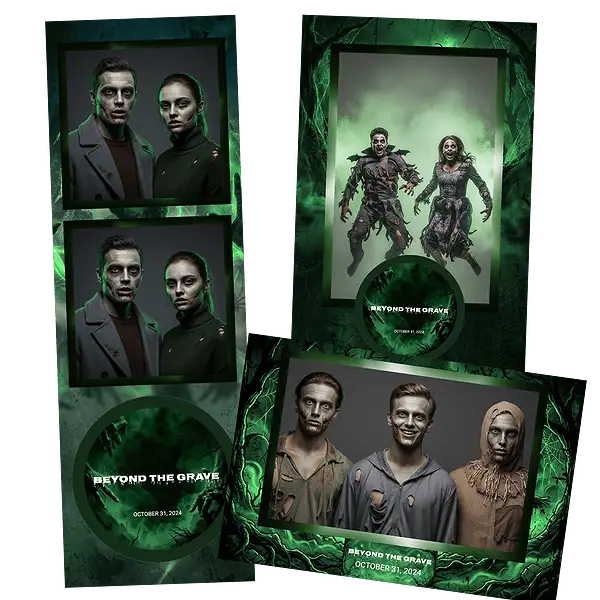 Design photobooth Beyond The Grave Zombie pour Vivabox et Miroir