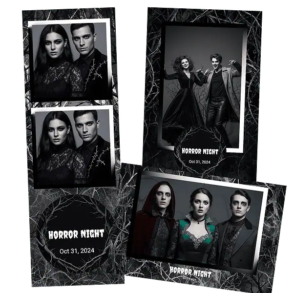 Design photobooth Horror Night Party pour Vivabox et Miroir