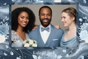 Mariage hivernal bleu poudré et roses - Vivabox 3